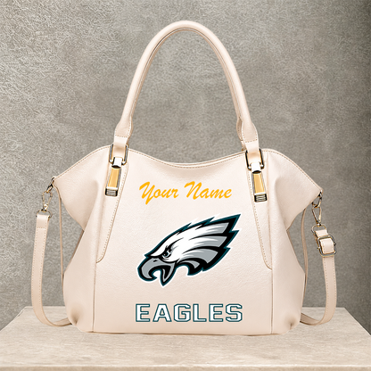 LIMITED EDITION - NEW CUSTOMIZED NFL02 PPE PHILADELPHIA EAGLES SHOULDER HANDBAG