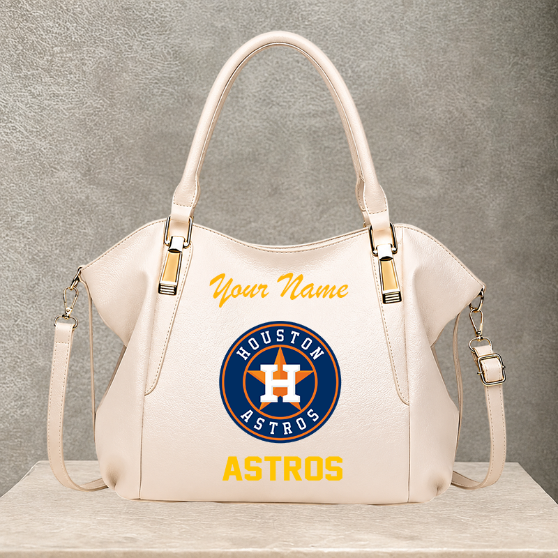 LIMITED EDITION - NEW CUSTOMIZED MLB10 HAS HOUSTON ASTROS SHOULDER HANDBAG