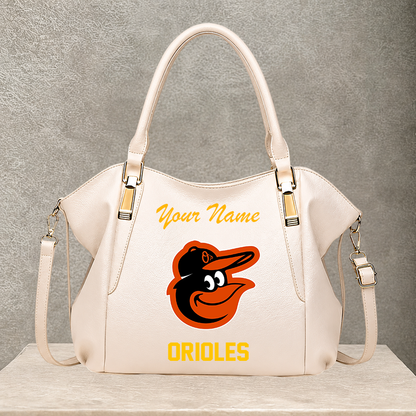 LIMITED EDITION - NEW CUSTOMIZED MLB25 BOS BALTIMORE ORIOLES SHOULDER HANDBAG
