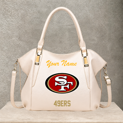 LIMITED EDITION - NEW CUSTOMIZED NFL11 SF49 SAN FRANCISCO 49ERS SHOULDER HANDBAG