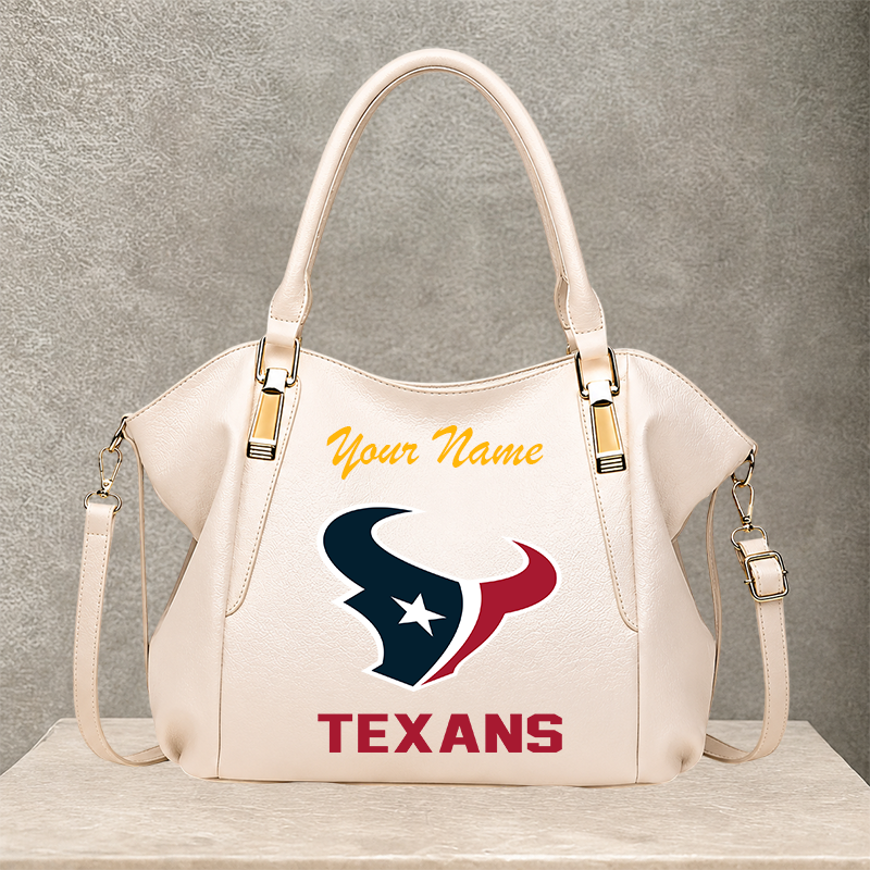 LIMITED EDITION - NEW CUSTOMIZED NFL15 HTT HOUSTON TEXANS SHOULDER HANDBAG