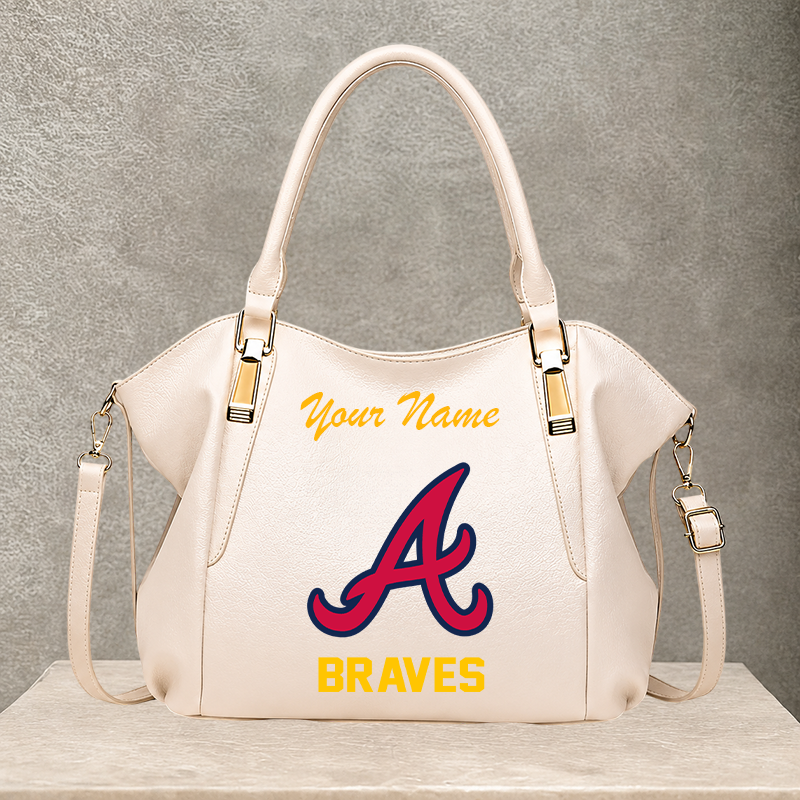 LIMITED EDITION - NEW CUSTOMIZED MLB09 ABS ATLANTA BRAVES SHOULDER HANDBAG