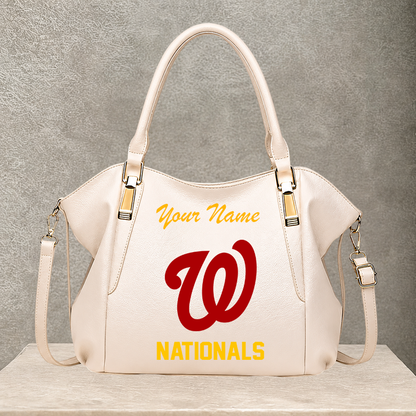 LIMITED EDITION - NEW CUSTOMIZED MLB28 WNS WASHINGTON NATIONALS SHOULDER HANDBAG