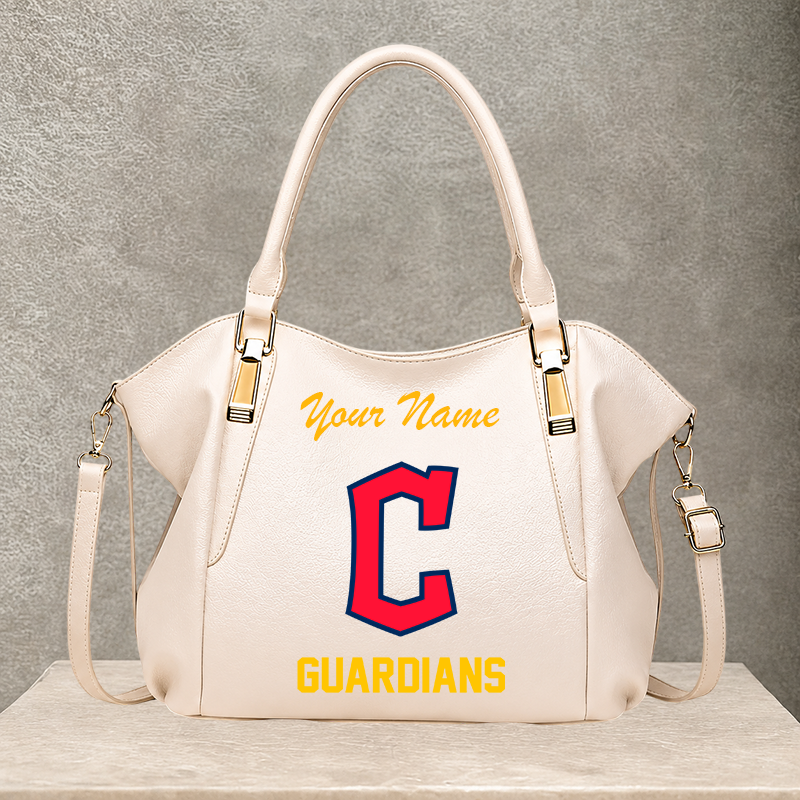 LIMITED EDITION - NEW CUSTOMIZED MLB13 CGS CLEVELAND GUARDIANS SHOULDER HANDBAG