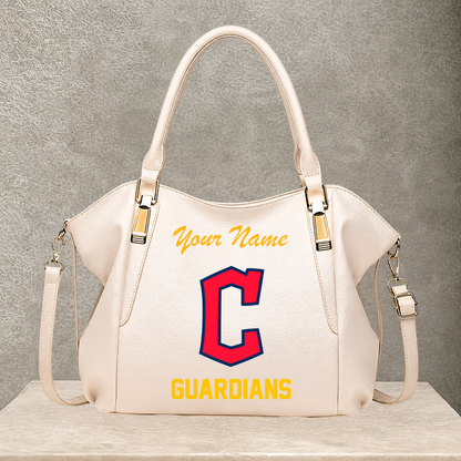 LIMITED EDITION - NEW CUSTOMIZED MLB13 CGS CLEVELAND GUARDIANS SHOULDER HANDBAG