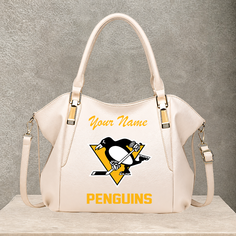 LIMITED EDITION - NEW CUSTOMIZED NHL26 PBP PITTSBURGH PENGUINS SHOULDER HANDBAG
