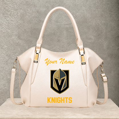 LIMITED EDITION - NEW CUSTOMIZED NHL04 VGK VEGAS GOLDEN KNIGHTS SHOULDER HANDBAG