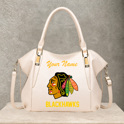 LIMITED EDITION - NEW CUSTOMIZED NHL08 CBH CHICAGO BLACKHAWKS SHOULDER HANDBAG