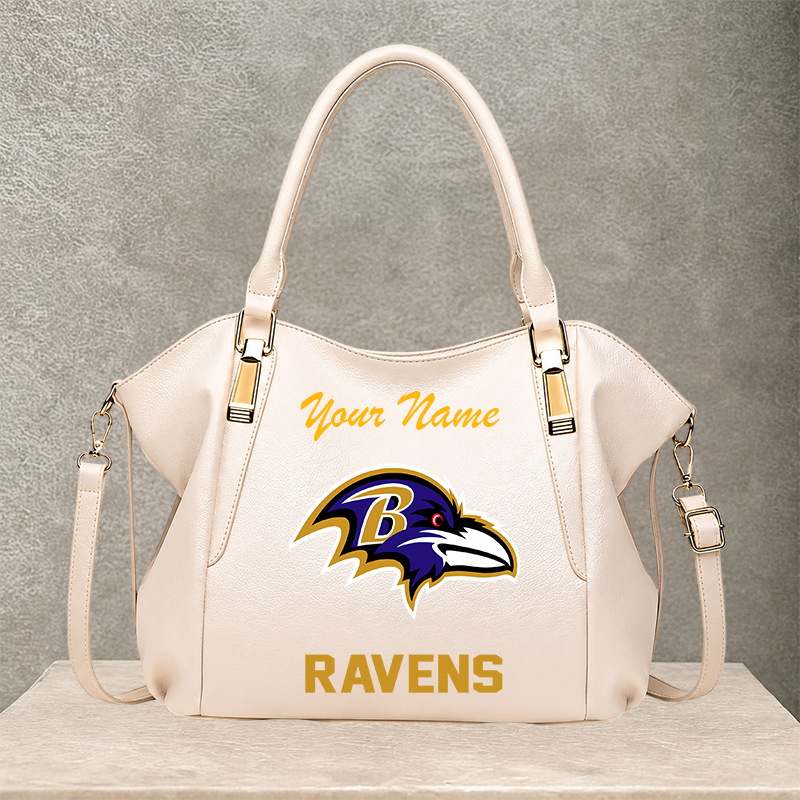 LIMITED EDITION - NEW CUSTOMIZED NFL28 BTR BALTIMORE RAVENS SHOULDER HANDBAG