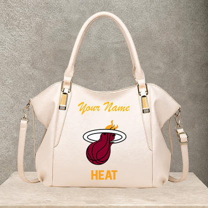 LIMITED EDITION - NEW CUSTOMIZED NBA20 MHE MIAMI HEAT SHOULDER HANDBAG