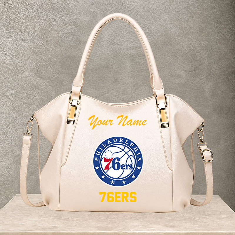 LIMITED EDITION - NEW CUSTOMIZED NBA26 P76 PHILADELPHIA 76ERS SHOULDER HANDBAG