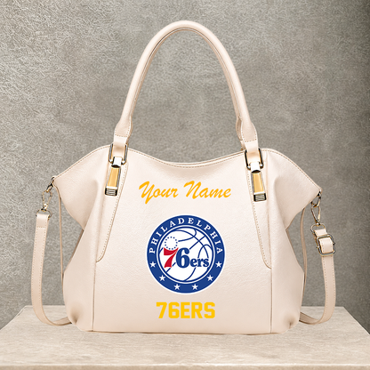 LIMITED EDITION - NEW CUSTOMIZED NBA26 P76 PHILADELPHIA 76ERS SHOULDER HANDBAG