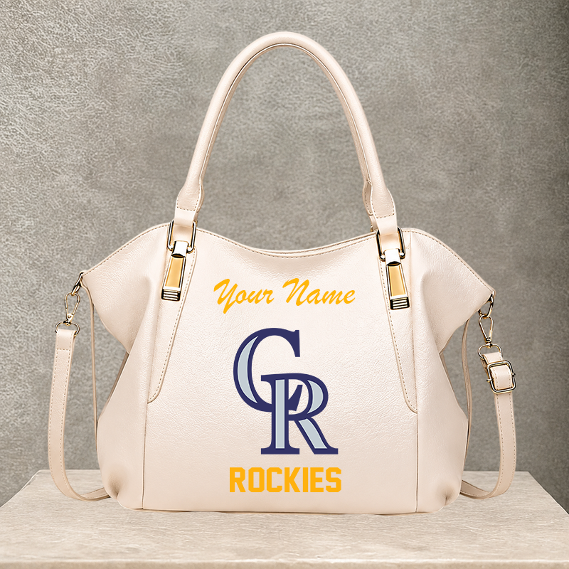 LIMITED EDITION - NEW CUSTOMIZED MLB30 COR COLORADO ROCKIES SHOULDER HANDBAG