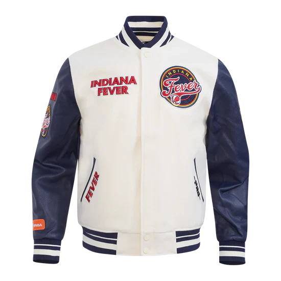 LIMITED EDITION - NEW CUSTOMIZED WNBA06 IDF IN FEVER BASEBALL JACKET, SATIN VARSITY JACKET 01