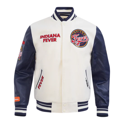 LIMITED EDITION - NEW CUSTOMIZED WNBA06 IDF IN FEVER BASEBALL JACKET, SATIN VARSITY JACKET 01
