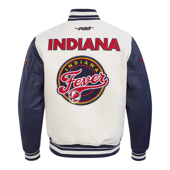 LIMITED EDITION - NEW CUSTOMIZED WNBA06 IDF IN FEVER BASEBALL JACKET, SATIN VARSITY JACKET 01