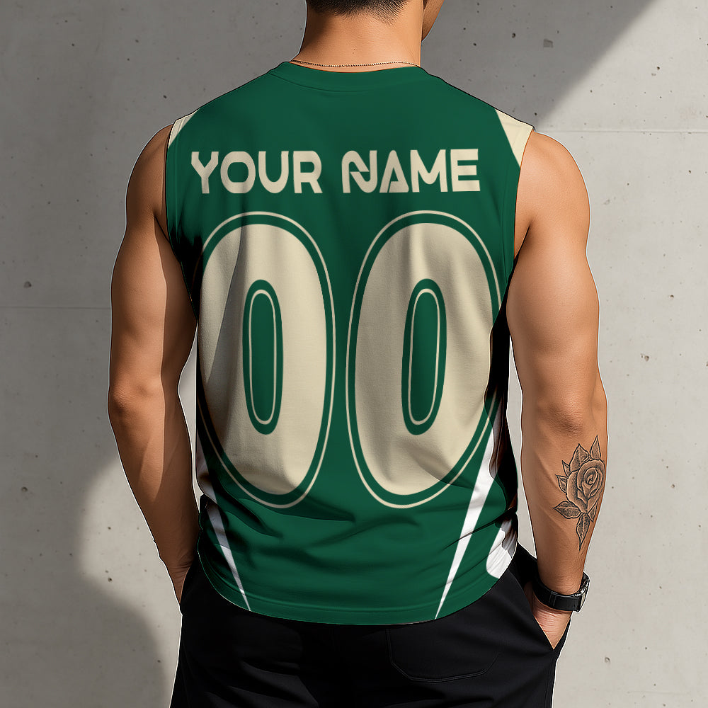 LIMITED EDITION - NEW CUSTOMIZED NHL13 MNW MINNESOTA WILD TANK TOP & GYM SHIRT