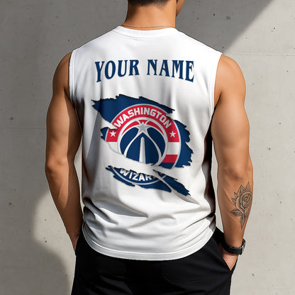 LIMITED EDITION - NEW CUSTOMIZED NBA28 WWI WASHINGTON WIZARDS TANKTOP & GYM SHIRT