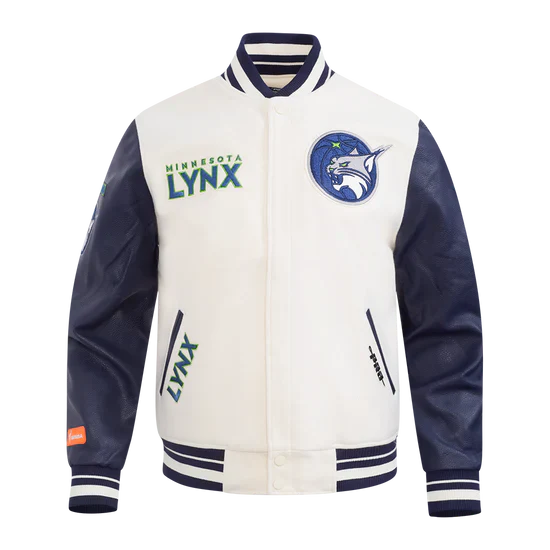 LIMITED EDITION - NEW CUSTOMIZED WNBA09 MNL MN LYNX BASEBALL JACKET, SATIN VARSITY JACKET 04