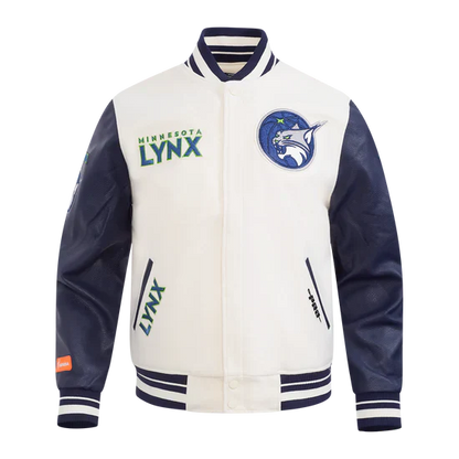 LIMITED EDITION - NEW CUSTOMIZED WNBA09 MNL MN LYNX BASEBALL JACKET, SATIN VARSITY JACKET 04