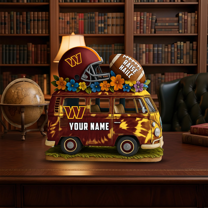 LIMITED EDITION - NEW CUSTOMIZED NFL12 WTC WASHINGTON COMMANDERS BUS ACRYLIC BLOCK