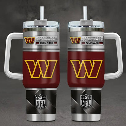 LIMITED EDITION - NEW CUSTOMIZED NFL12 WTC WASHINGTON COMMANDERS TUMBLER CUP