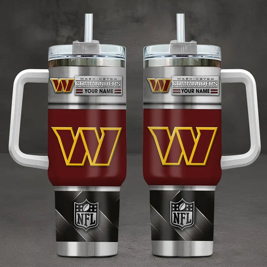 LIMITED EDITION - NEW CUSTOMIZED NFL12 WTC WASHINGTON COMMANDERS TUMBLER CUP