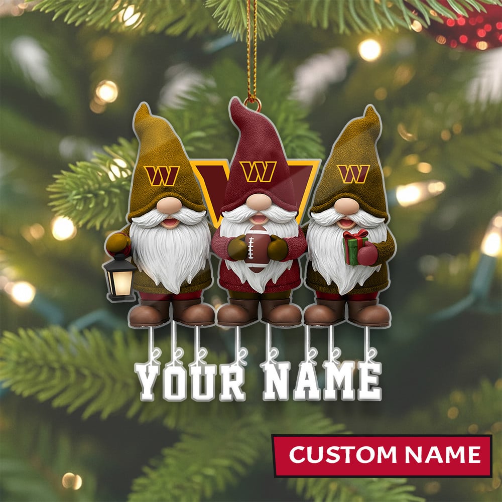 LIMITED EDITION - NEW CUSTOMIZED NFL12 WTC WASHINGTON COMMANDERS ORNAMENT