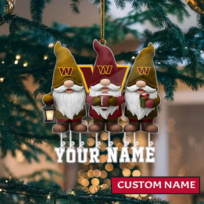 LIMITED EDITION - NEW CUSTOMIZED NFL12 WTC WASHINGTON COMMANDERS ORNAMENT