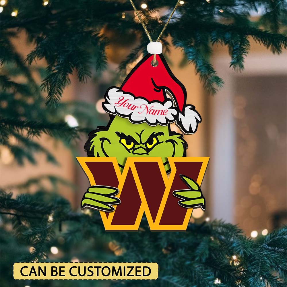 LIMITED EDITION - NEW CUSTOMIZED NFL12 WTC WASHINGTON COMMANDERS ACRYLIC ORNAMENT