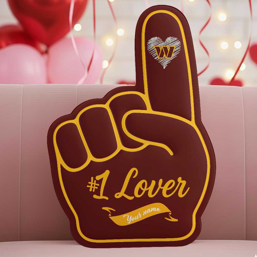 LIMITED EDITION - NEW CUSTOMIZED NFL12 WTC WASHINGTON COMMANDERS 3D BODY PILLOW