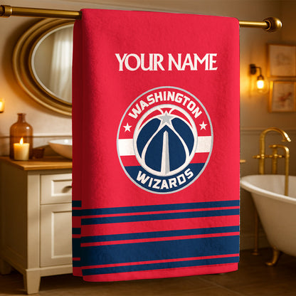 The Wizards NBA Personalized Beach & Bath Towel