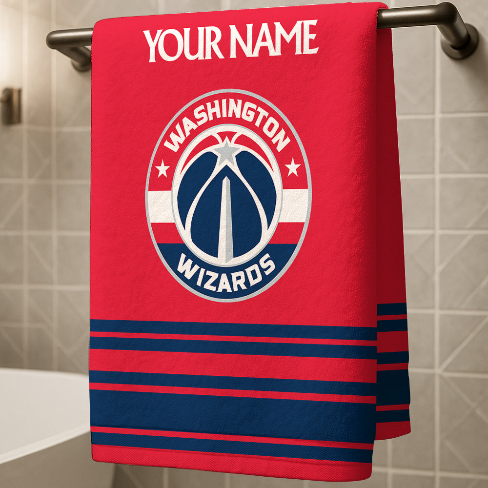 The Wizards NBA Personalized Beach & Bath Towel