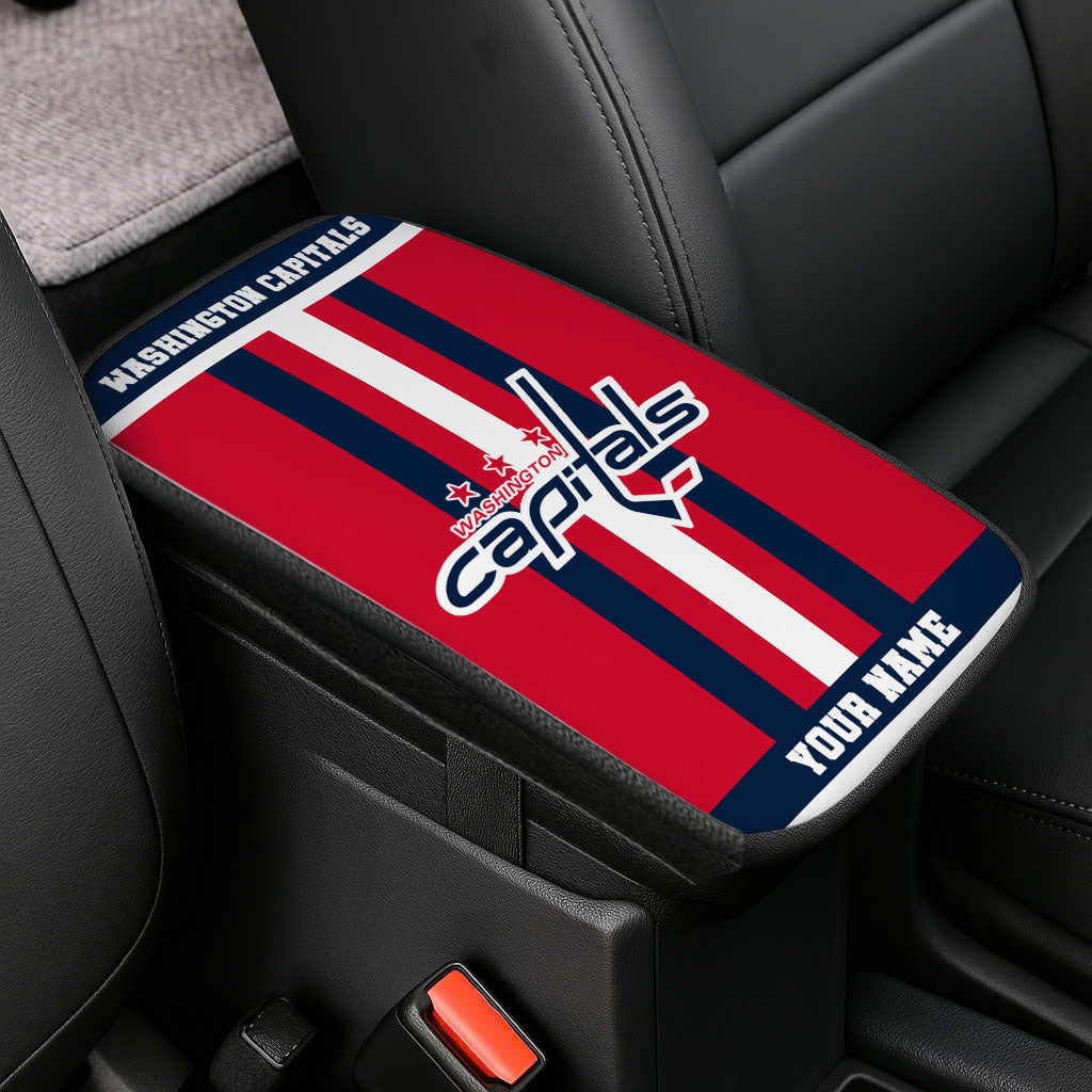 LIMITED EDITION - NEW CUSTOMIZED NHL10 WCP WASHINGTON CAPITALS CAR ARMREST PAD COVER