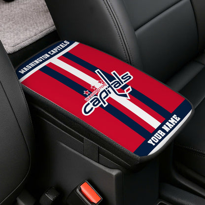 LIMITED EDITION - NEW CUSTOMIZED NHL10 WCP WASHINGTON CAPITALS CAR ARMREST PAD COVER