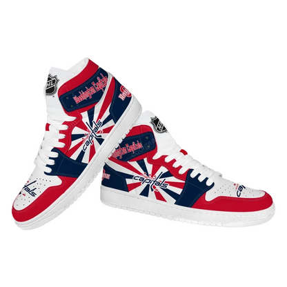 LIMITED EDITION - NEW CUSTOMIZED NHL10 WS CAPITALS AIR JORDAN SNEAKERS