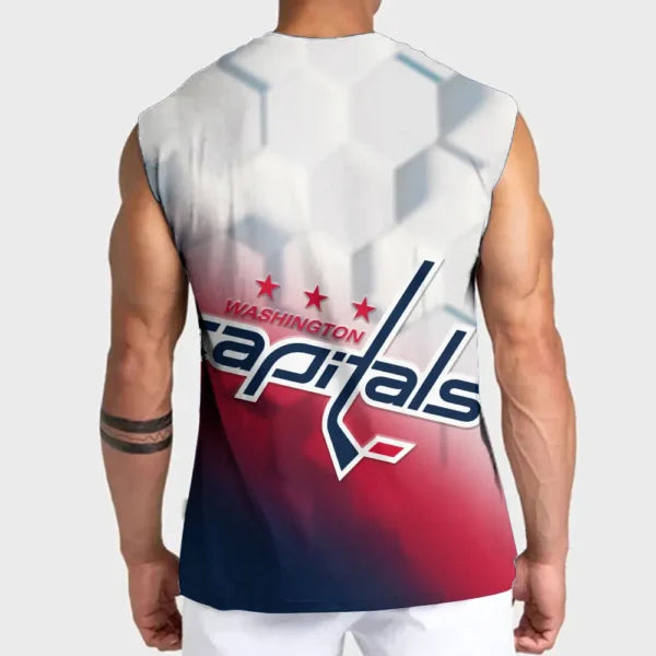 LIMITED EDITION - NEW CUSTOMIZED NHL10 WCP WASHINGTON CAPITALS TANK TOP & GYM SHIRT