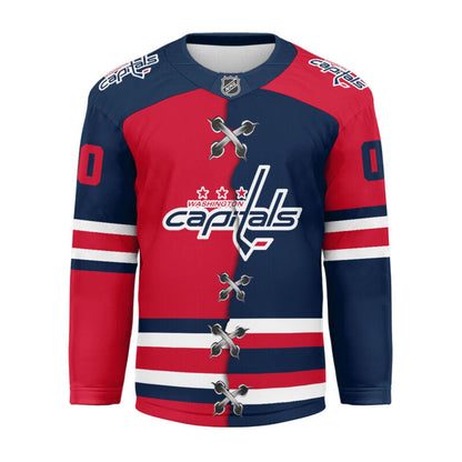 [SUPER SALE] NEW CUSTOMIZED NHL10 WCP WASHINGTON CAPITALS UNISEX HOCKEY JERSEY