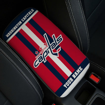 LIMITED EDITION - NEW CUSTOMIZED NHL10 WCP WASHINGTON CAPITALS CAR ARMREST PAD COVER