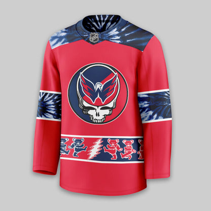 [SUPER SALE] NEW CUSTOMIZED NHL10 WCP WASHINGTON CAPITALS UNISEX HOCKEY JERSEY