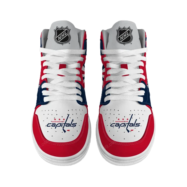 LIMITED EDITION - NEW CUSTOMIZED NHL10 WS CAPITALS AIR JORDAN SNEAKERS