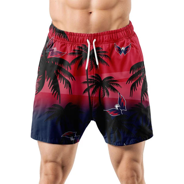LIMITED EDITION - NEW CUSTOMIZED NHL10 WCP WASHINGTON CAPITALS UNISEX HAWAIIAN SHIRT & SHORTS SET