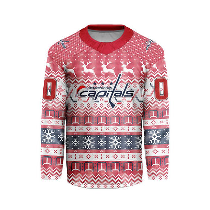LIMITED EDITION - NEW CUSTOMIZED NHL10 WCP WASHINGTON CAPITALS LONG SLEEVED T-SHIRT