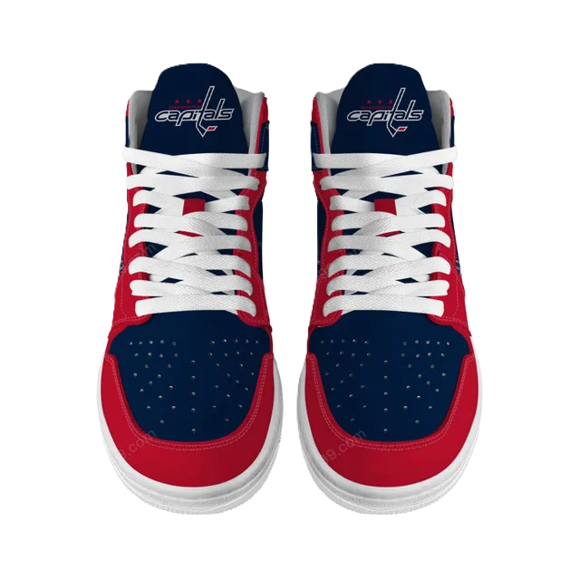LIMITED EDITION - NEW CUSTOMIZED NHL10 WS CAPITALS AIR JORDAN SNEAKERS