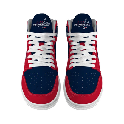 LIMITED EDITION - NEW CUSTOMIZED NHL10 WS CAPITALS AIR JORDAN SNEAKERS
