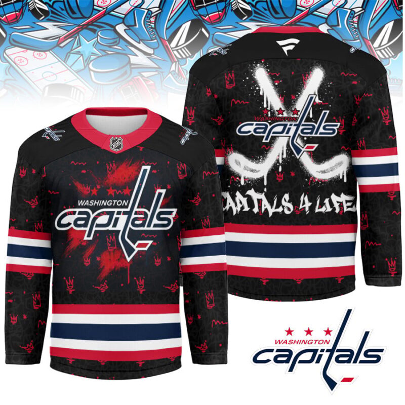LIMITED EDITION - NEW CUSTOMIZED NHL10 WS CAPITALS UNISEX HOCKEY JERSEY