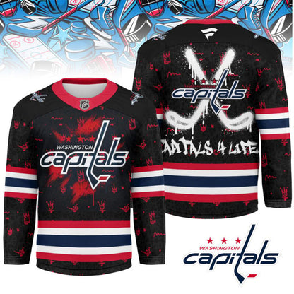 LIMITED EDITION - NEW CUSTOMIZED NHL10 WS CAPITALS UNISEX HOCKEY JERSEY