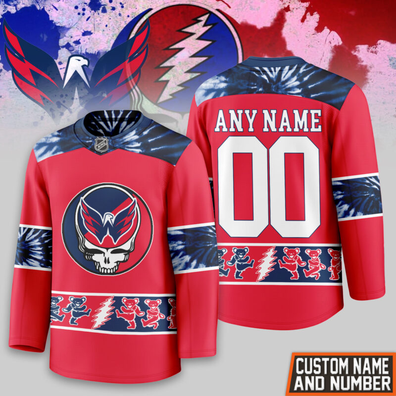 [SUPER SALE] NEW CUSTOMIZED NHL10 WCP WASHINGTON CAPITALS UNISEX HOCKEY JERSEY