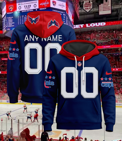 LIMITED EDITION - NEW CUSTOMIZED NHL10 WCP WASHINGTON CAPITALS UNISEX T-SHIRT, POLO, HOODIE & JACKETS
