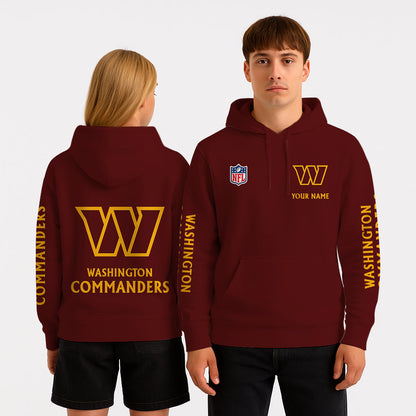 LIMITED EDITION - NEW CUSTOMIZED NFL12 WTC WASHINGTON COMMANDERS UNISEX HOODIE